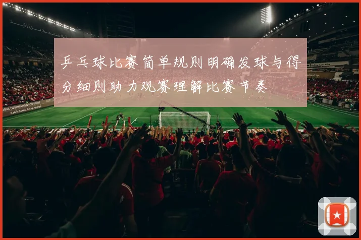 乒乓球比赛简单规则明确发球与得分细则助力观赛理解比赛节奏